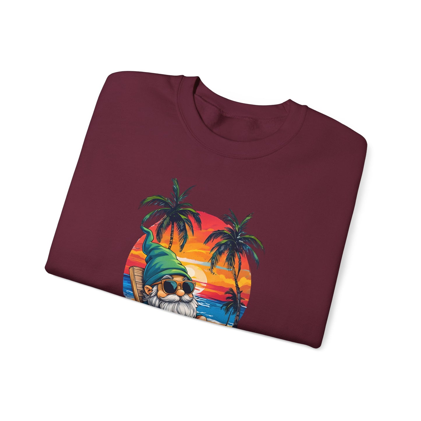 Crewneck — "Weekend Vibes" Tropical Gnome Sweatshirt