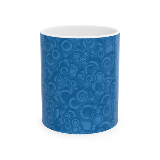 Cozy Blue Bubble Ceramic Mug - Unique Coffee Cup, Gift for Him, Gift for Her, Birthday Mug, Home Decor, Fun Kitchenware