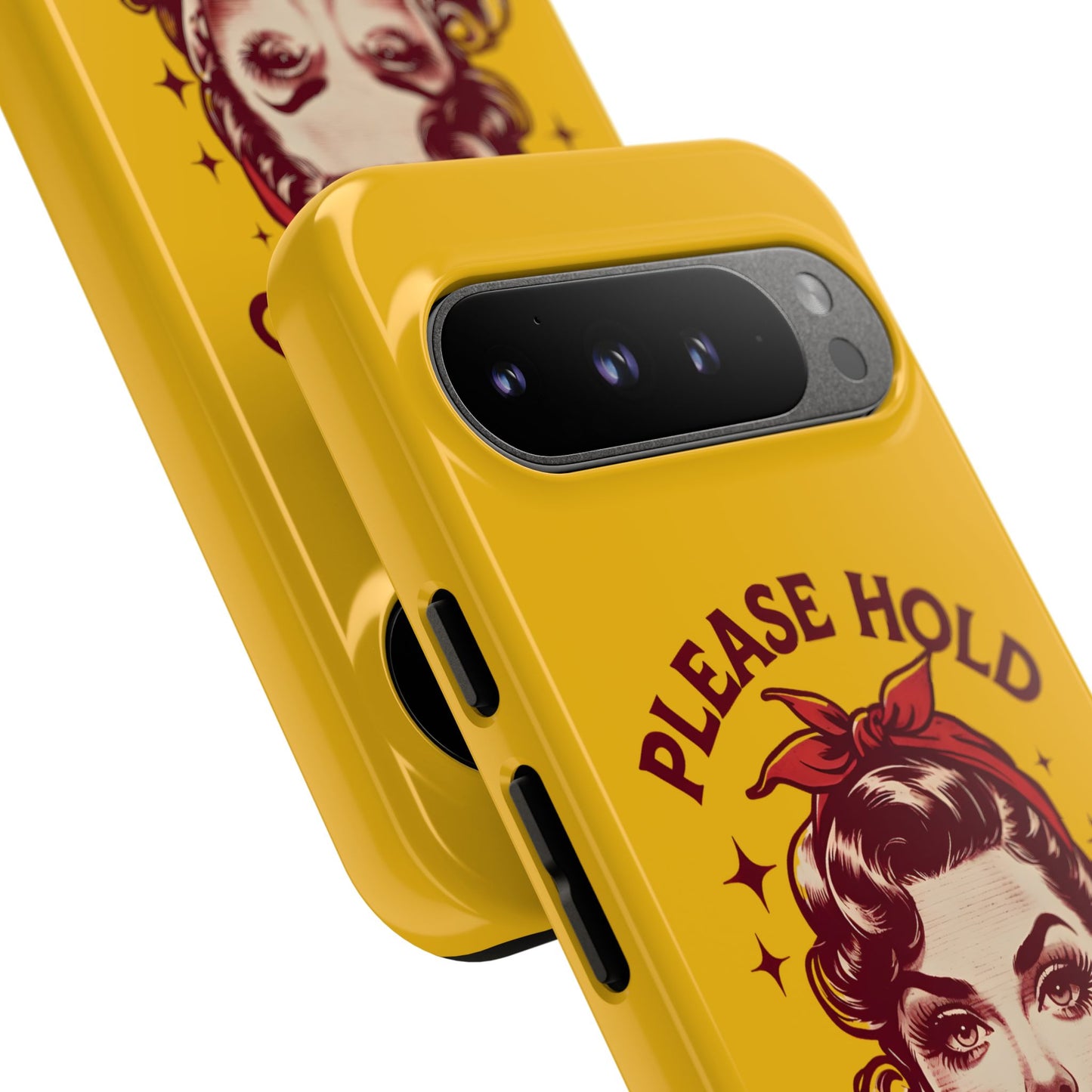 Phone Case - "Please Hold, Sarcasm Loading" Retro Pin-Up Tough Case