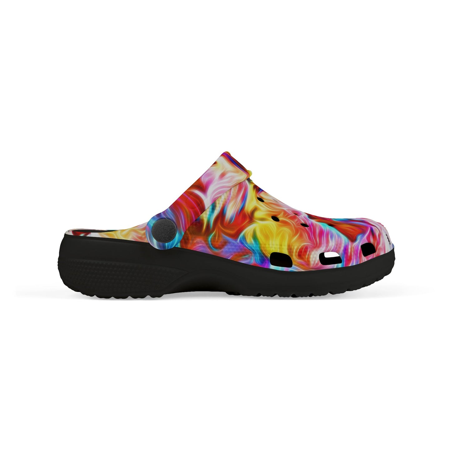 Kids Colorful Swirl EVA Foam Clogs — Vibrant Tie-Dye Slip-On Shoes for Toddlers & Children