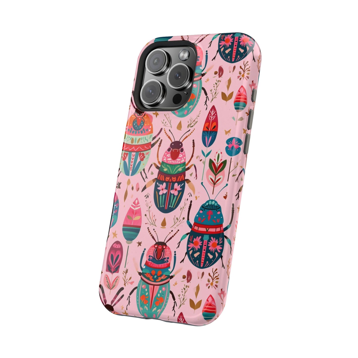 Phone Case — Colorful Boho Beetle Magnetic Impact-Resistant Cover