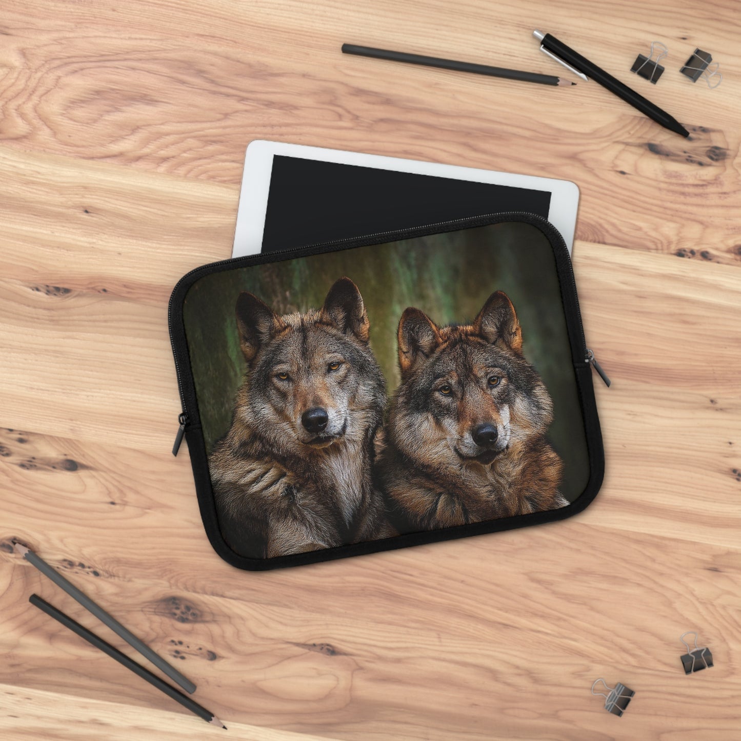 Wolf Laptop Sleeve - Wildlife Lover Gift