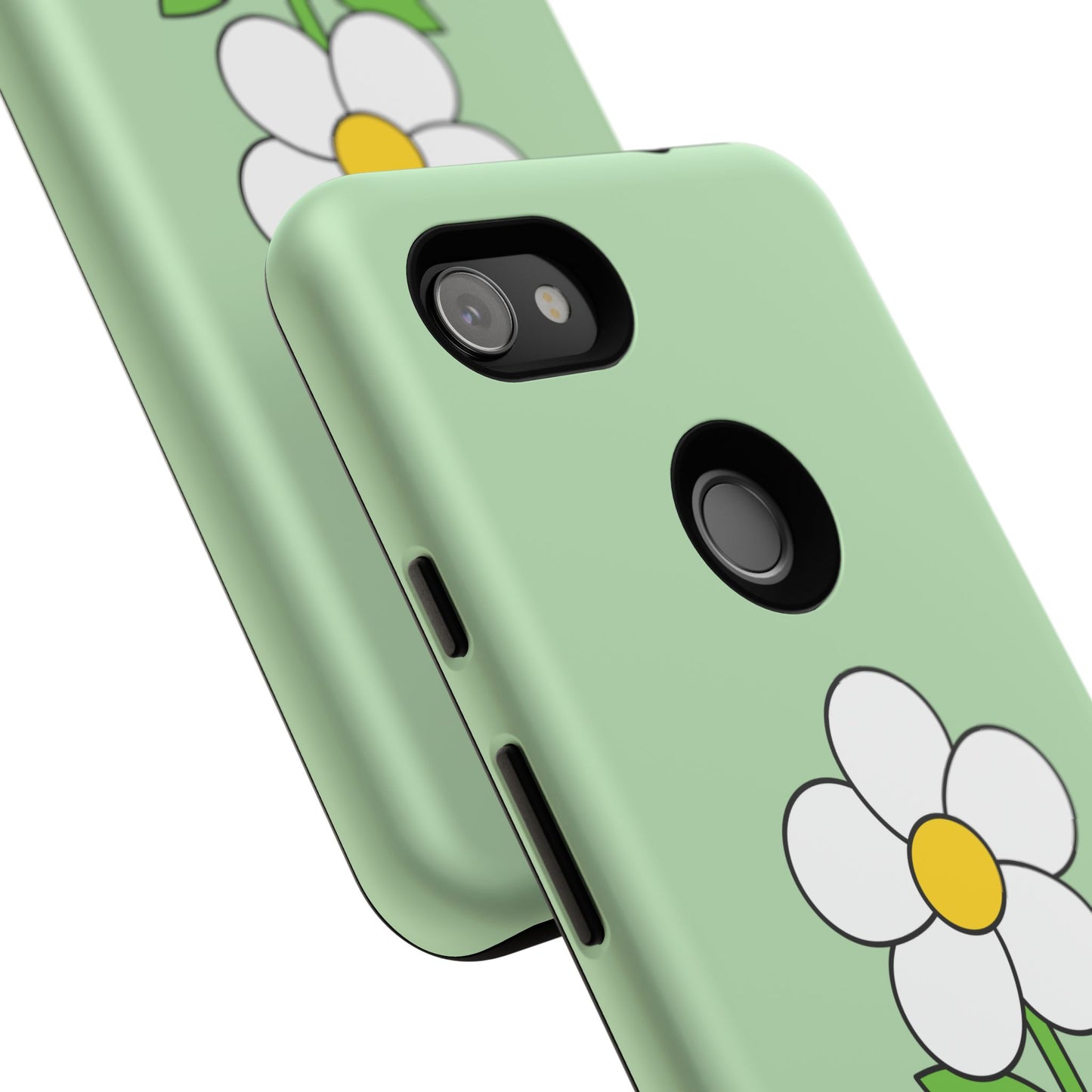 Floral Phone Case - Tough Cases for Nature Lovers, Cute Green Flower Design, iPhone Cover, Gift for Her, Spring Accessories