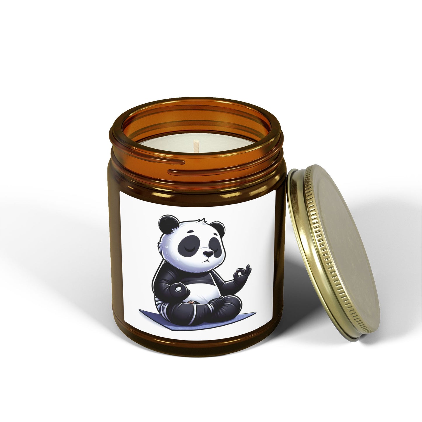Scented Candle — Relaxing Panda Meditation Jar (4oz & 9oz)