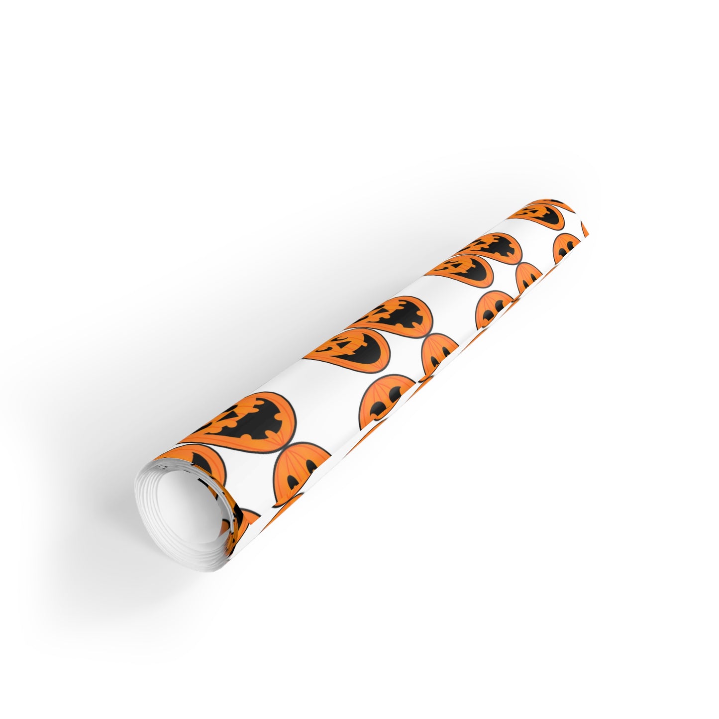Halloween Gift Wrapping Paper Roll, Spooky Pumpkin Design for Kids, Boo! Pattern, Holiday Party Supplies, Trick or Treat Decor