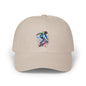 Skateboarder Art Dad Cap - Classic White Baseball Hat for Skate Enthusiasts