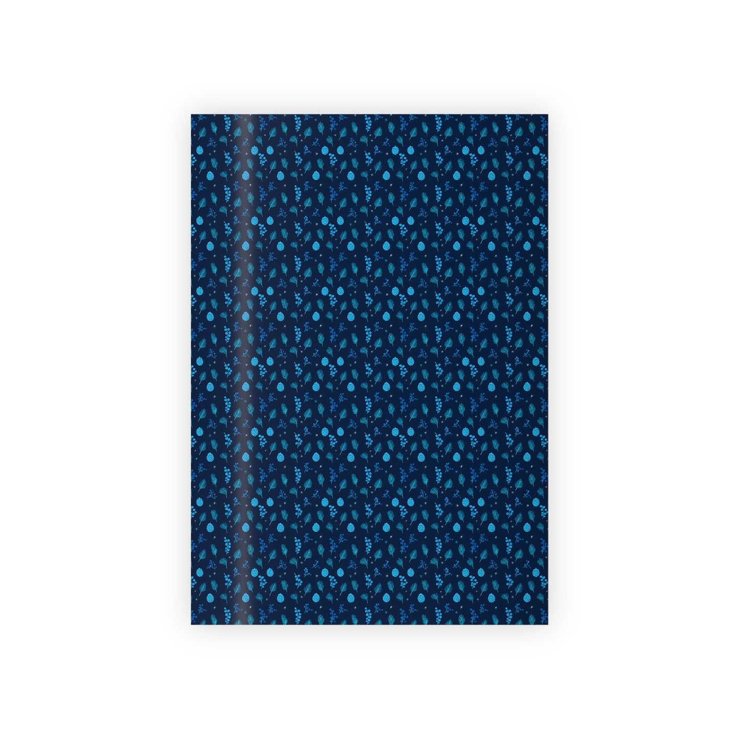 Elegant Gift Wrapping Paper Roll, Blue Polka Dot Pattern, Holiday Wrap, Birthday Gifts, Christmas Decor, Eco-Friendly Packaging