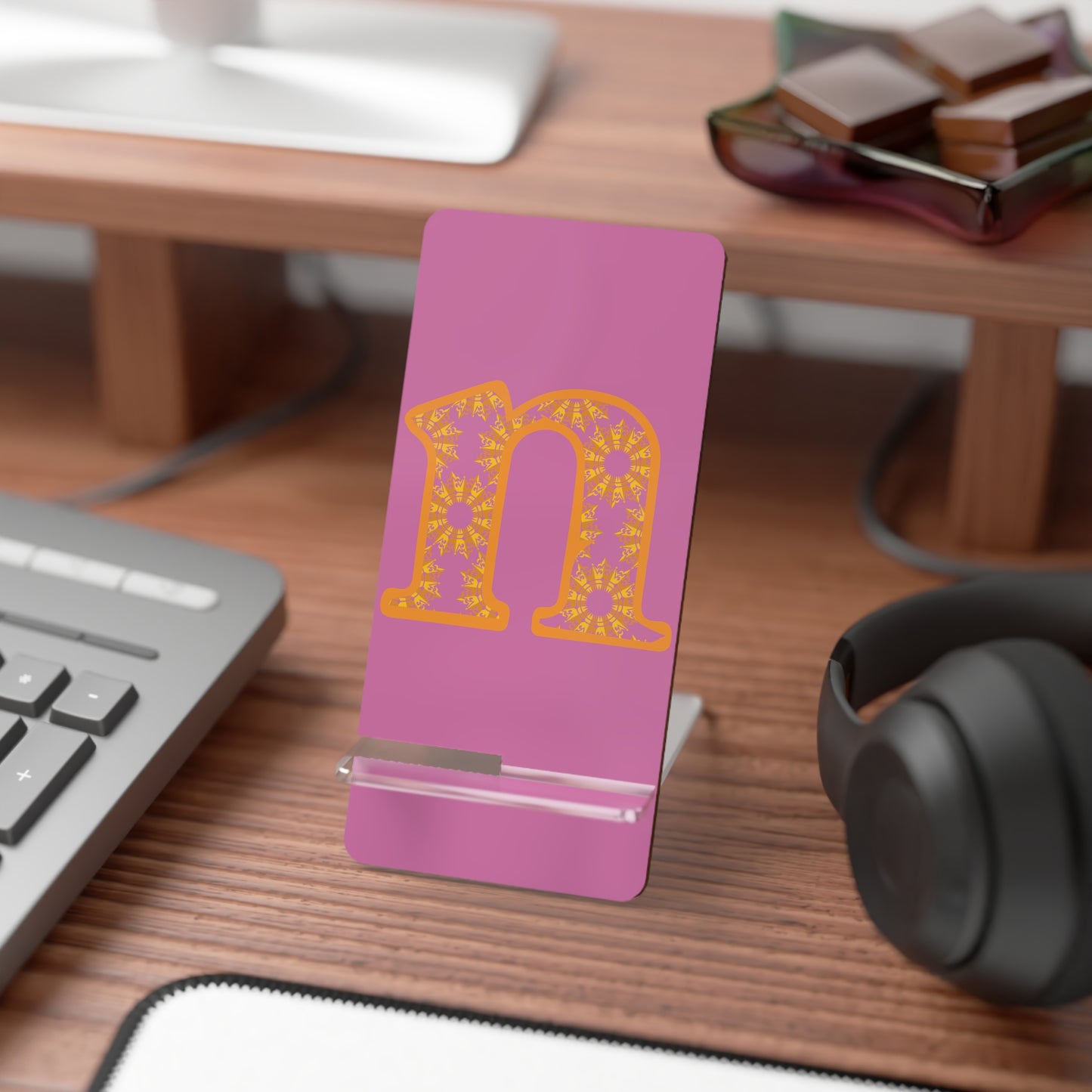 Mobile Display Stand for Smartphones - Stylish Desk Accessory for Home or Office, Unique Gift, Phone Holder, Personalized Decor, [...]