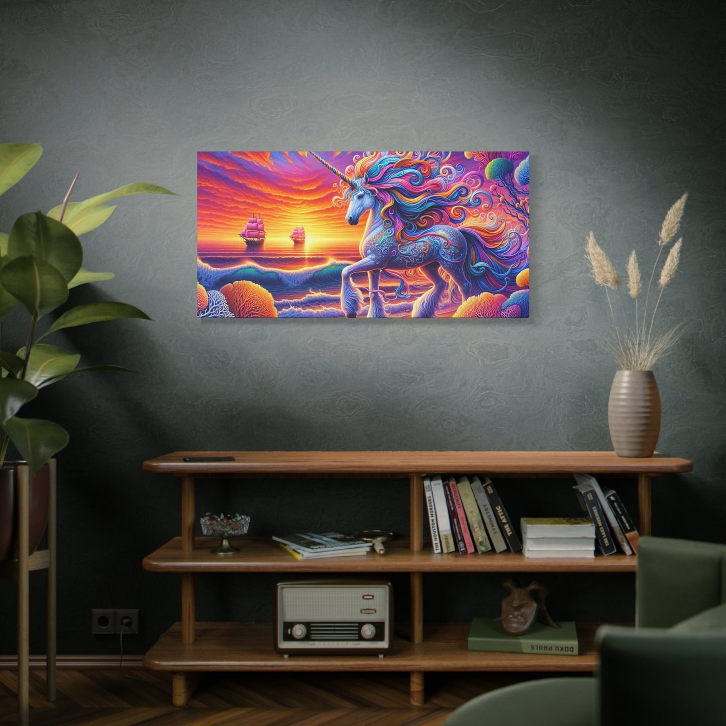 Matte Canvas, Stretched, 1.25"  Unicorn