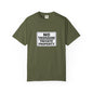 Unisex Garment-Dyed T-Shirt with Bold 'No Trespassing' Design