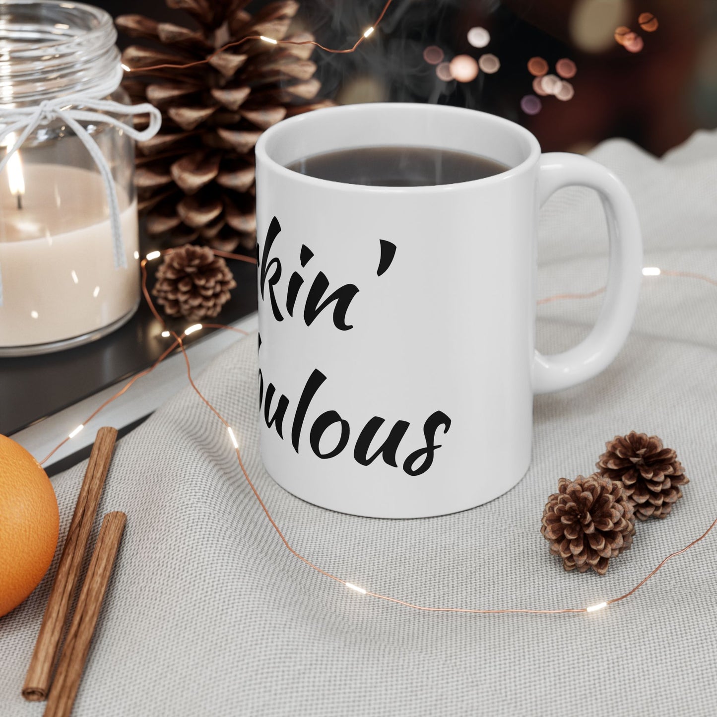 Furking Fabulous Ceramic Mug — Funny Cat Lover Coffee Cup (11oz/15oz)