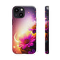 Floral Moonlight Phone Case – Purple Daisy Protective Cover