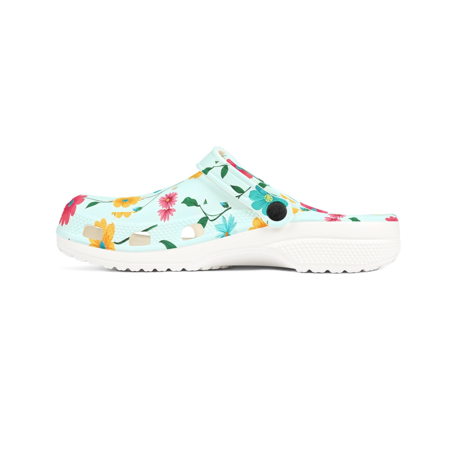 Floral Garden Clogs / Croc— Lightweight Flower Print Comfort Shoes