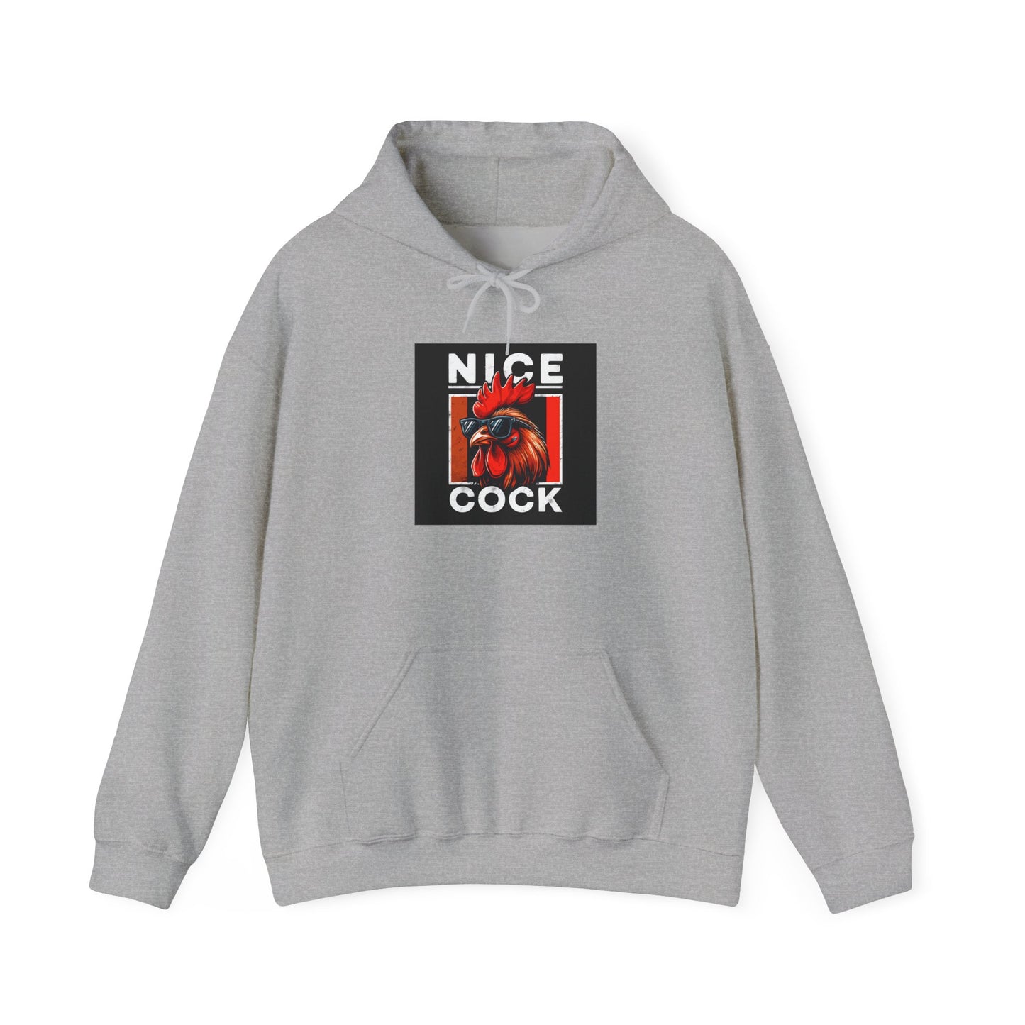 Rooster Graphic Hoodie – "Nice Cock" Bold Farmhouse Pullover