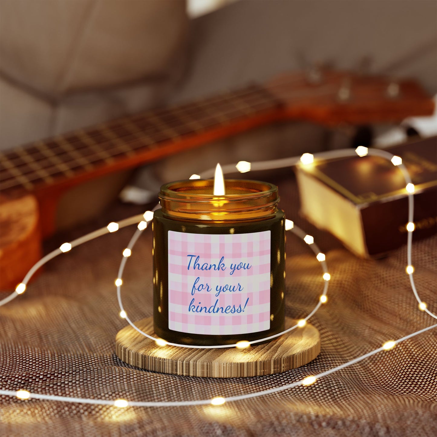 Thank You For Your Kindness Scented Candle (Coconut Apricot Wax)