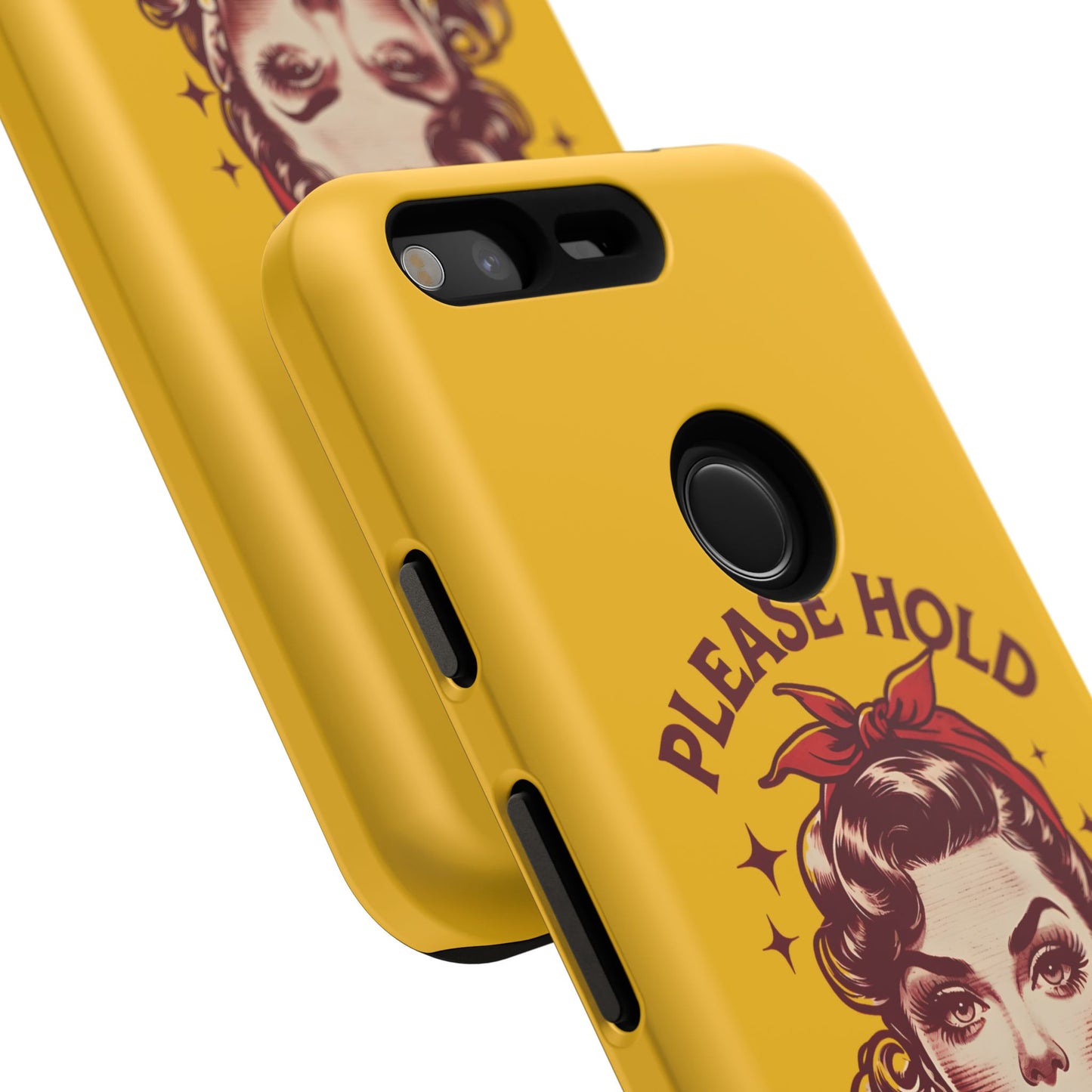 Phone Case - "Please Hold, Sarcasm Loading" Retro Pin-Up Tough Case