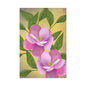 Matte Canvas, Stretched, 1.25" Tulips Pink and Purple Flowers