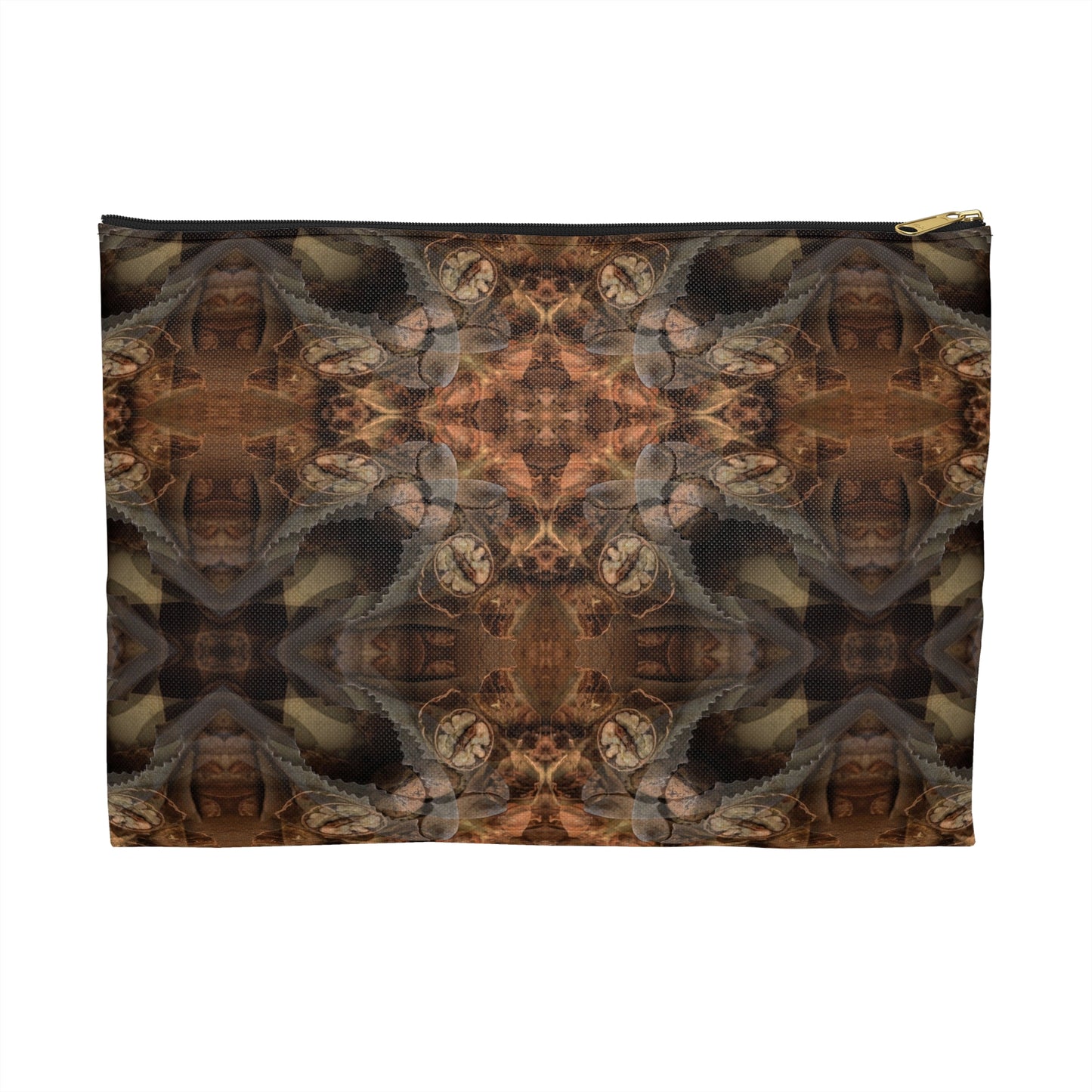 Bohemian Brown Kaleidoscope Accessory Pouch