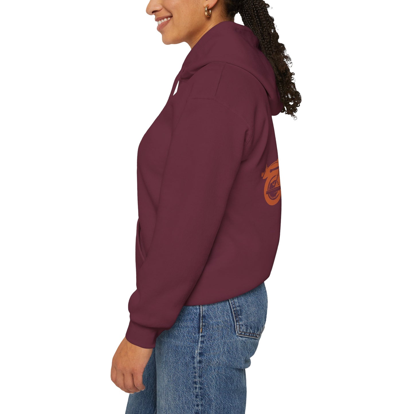 Rebel by Nature Hoodie - Unisex Heavy Blend Sweatshirt for Adventure Lovers