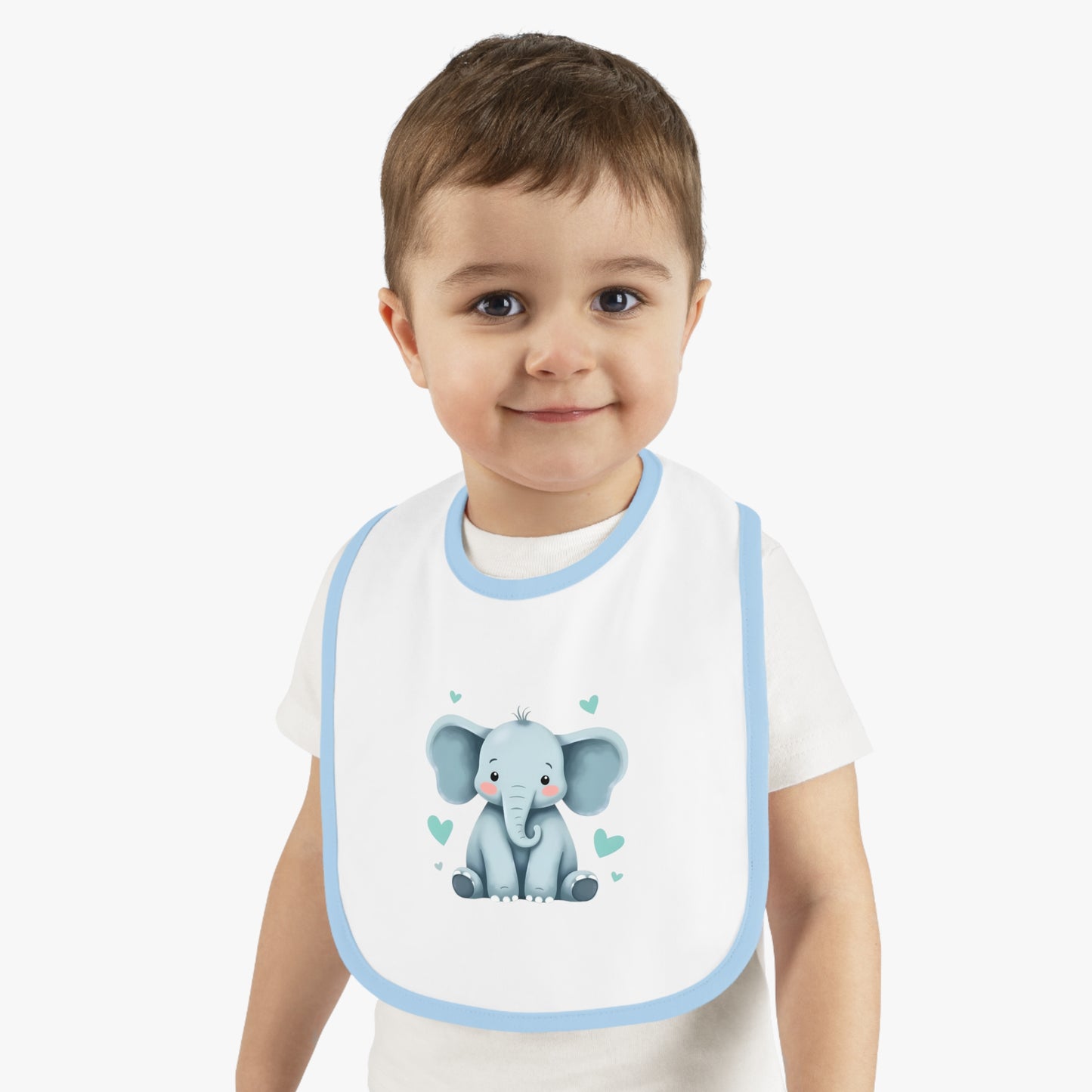 Cute Elephant Baby Bib - Adorable Infant Feeding Accessory