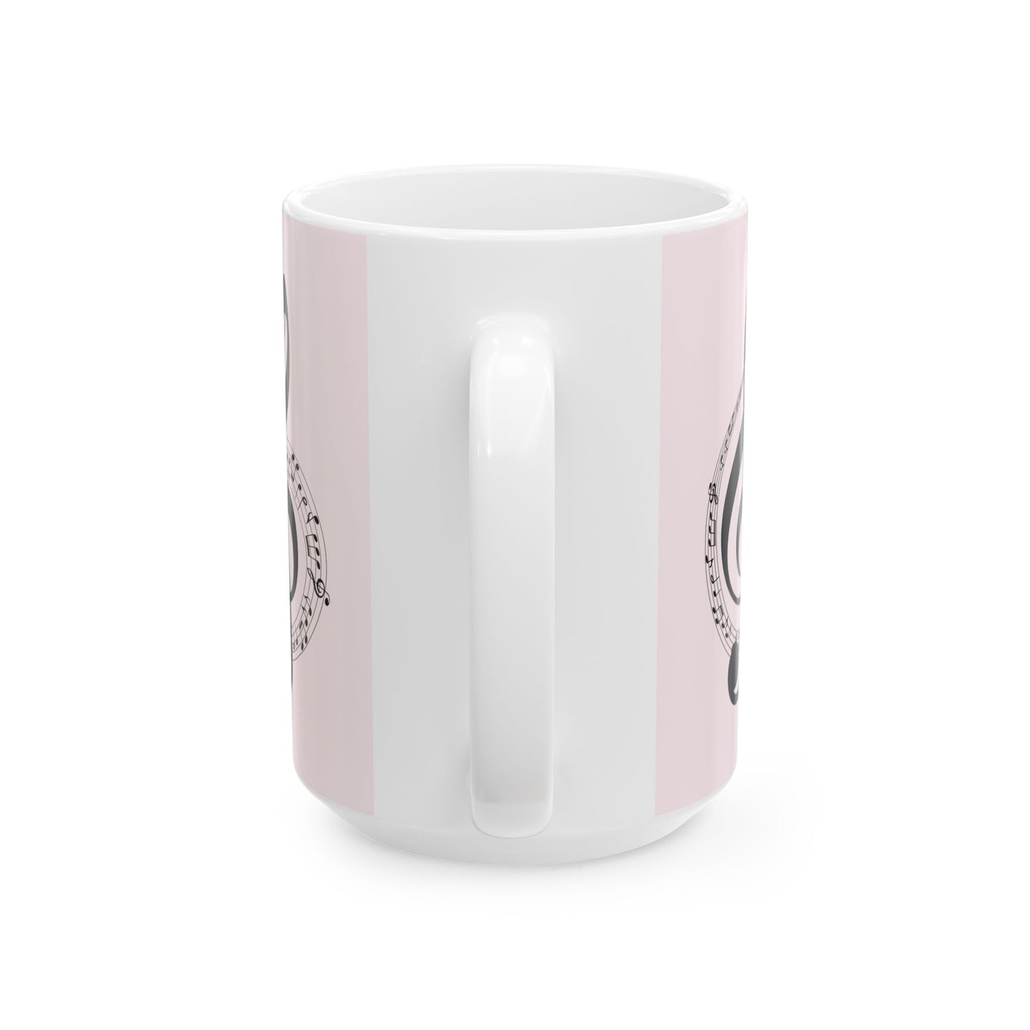 Musical Treble Clef Ceramic Mug — Sheet Music Coffee Cup (11oz & 15oz)