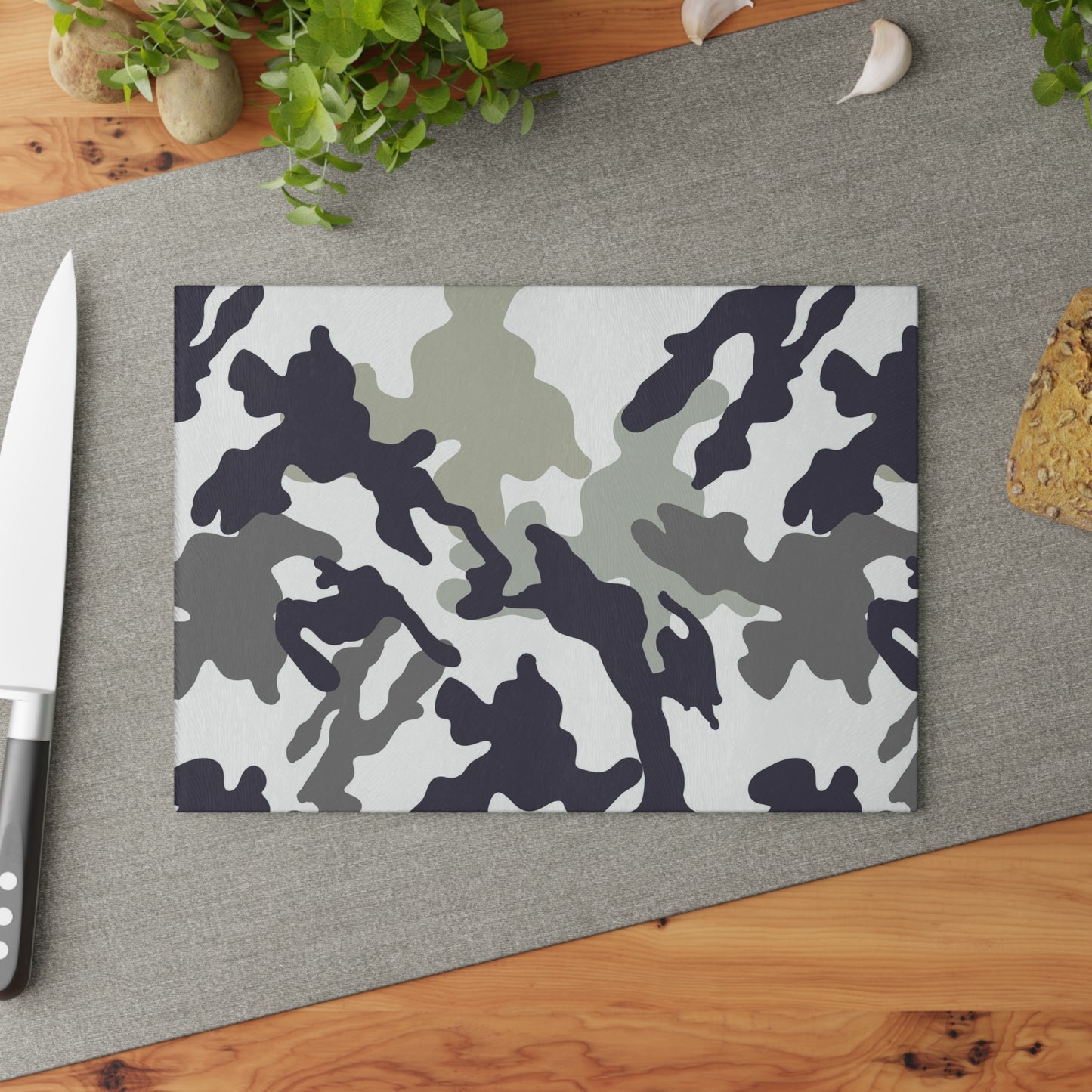 Camouflage Glass Cutting Board
