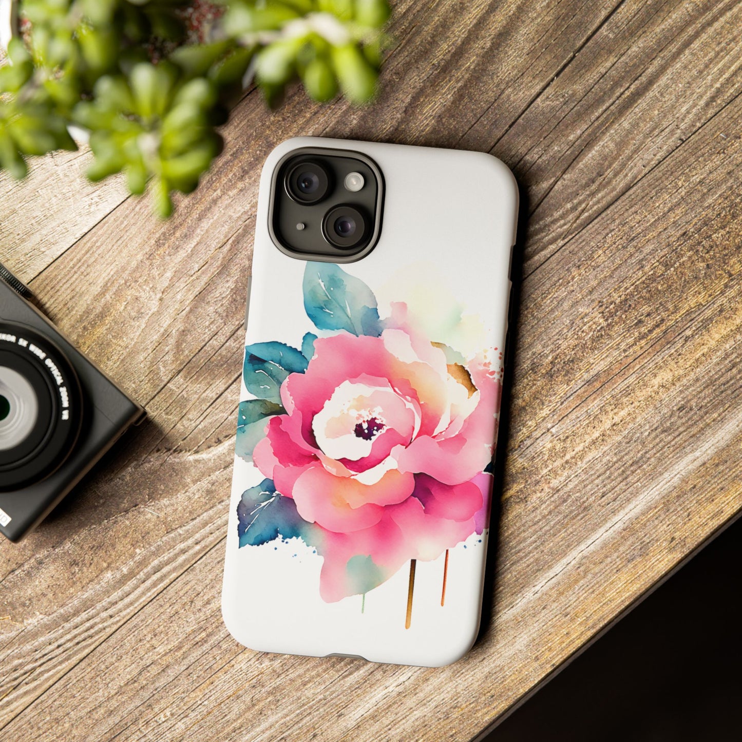 Floral Phone Case - Vibrant Rose Design