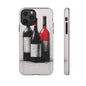 Wine Lover's Phone Case, Tough Phone Cover, Artistic Wine Design, Gift for Wine Enthusiasts, Customizable Case, Unique Wine Art