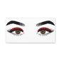 Red Lashes Wall Art Canvas — Glam Eyes Makeup Decor