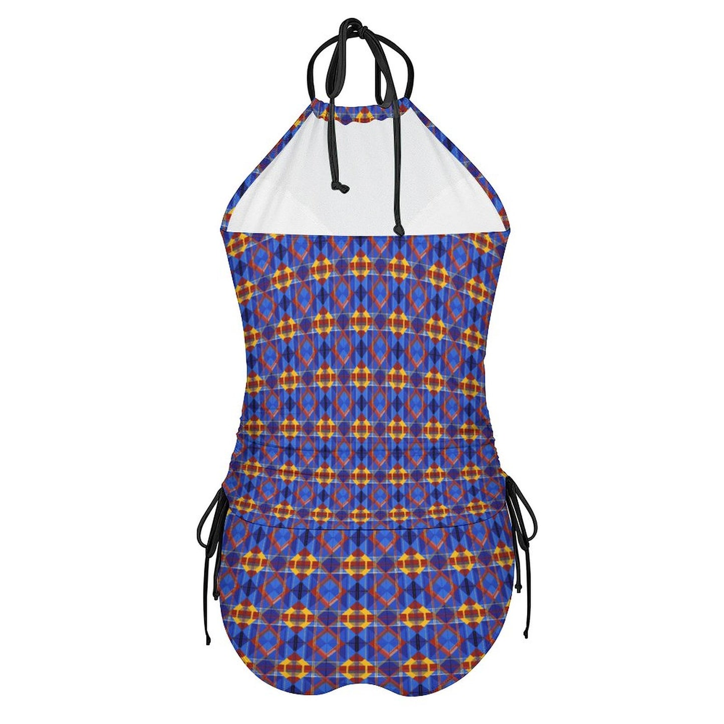 2-Piece Women's Tankini Set with High Neck Halter Top