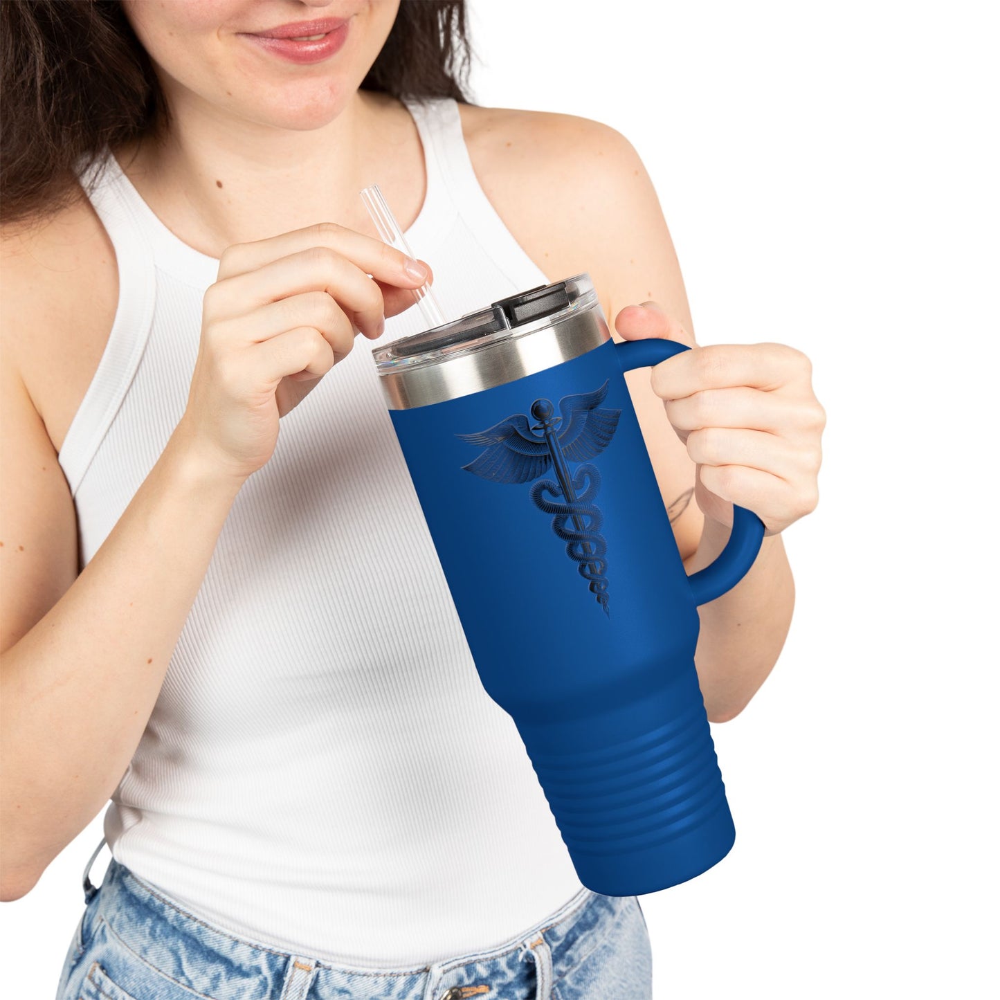 Insulated Travel Mug, 40oz Medical Doctor Symbol