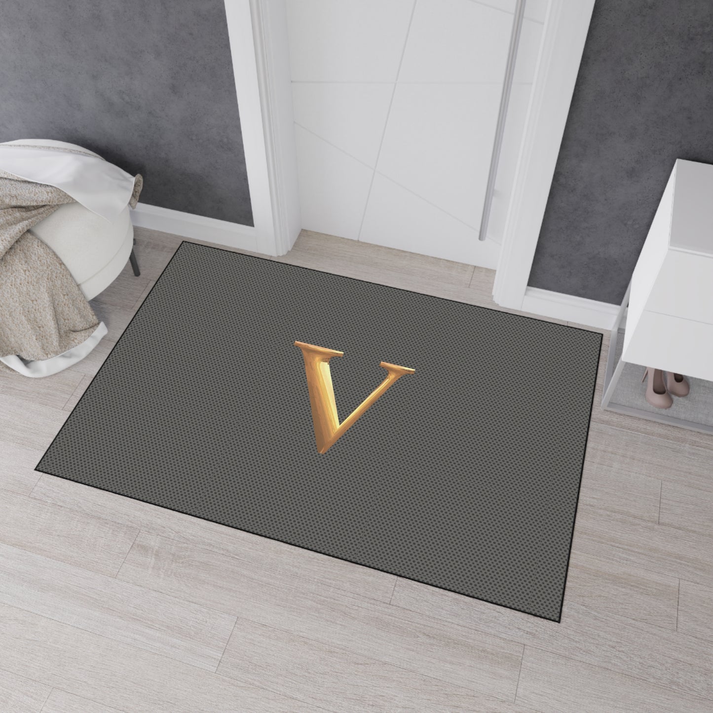 Monogram V Heavy-Duty Floor Mat