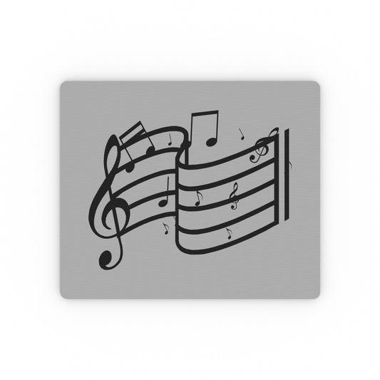 Music Notes Rectangular Mouse Pad – Treble Clef & Staff Desk Mat for Musicians