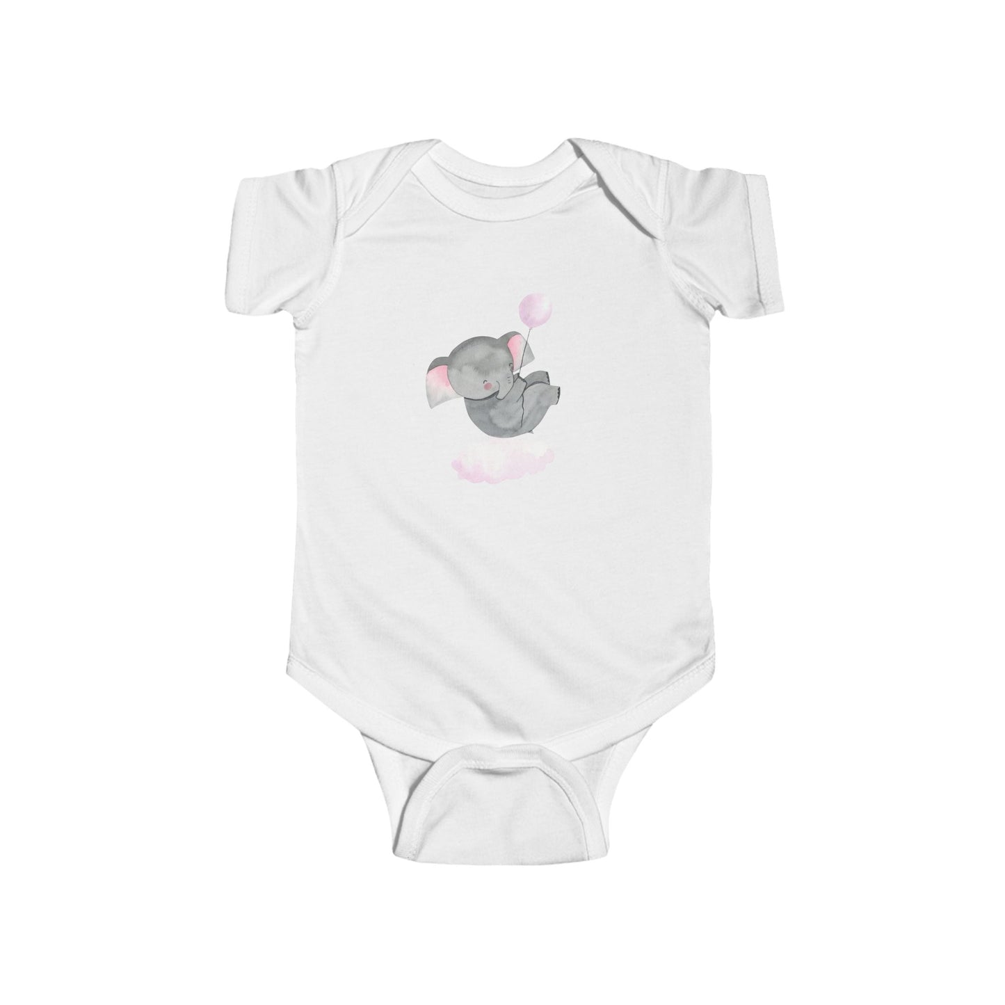 Cute Elephant Infant Bodysuit, Baby Shower Gift, Newborn Outfit, Toddler Wear, Adorable Baby Clothes