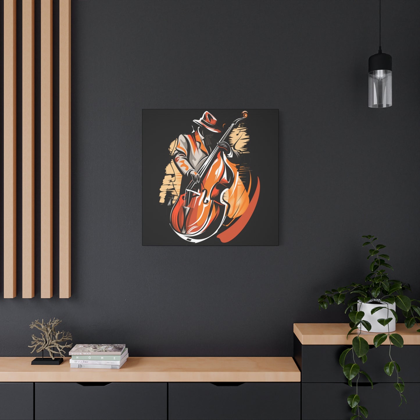 Matte Canvas, Stretched, 1.25" - Bass Player