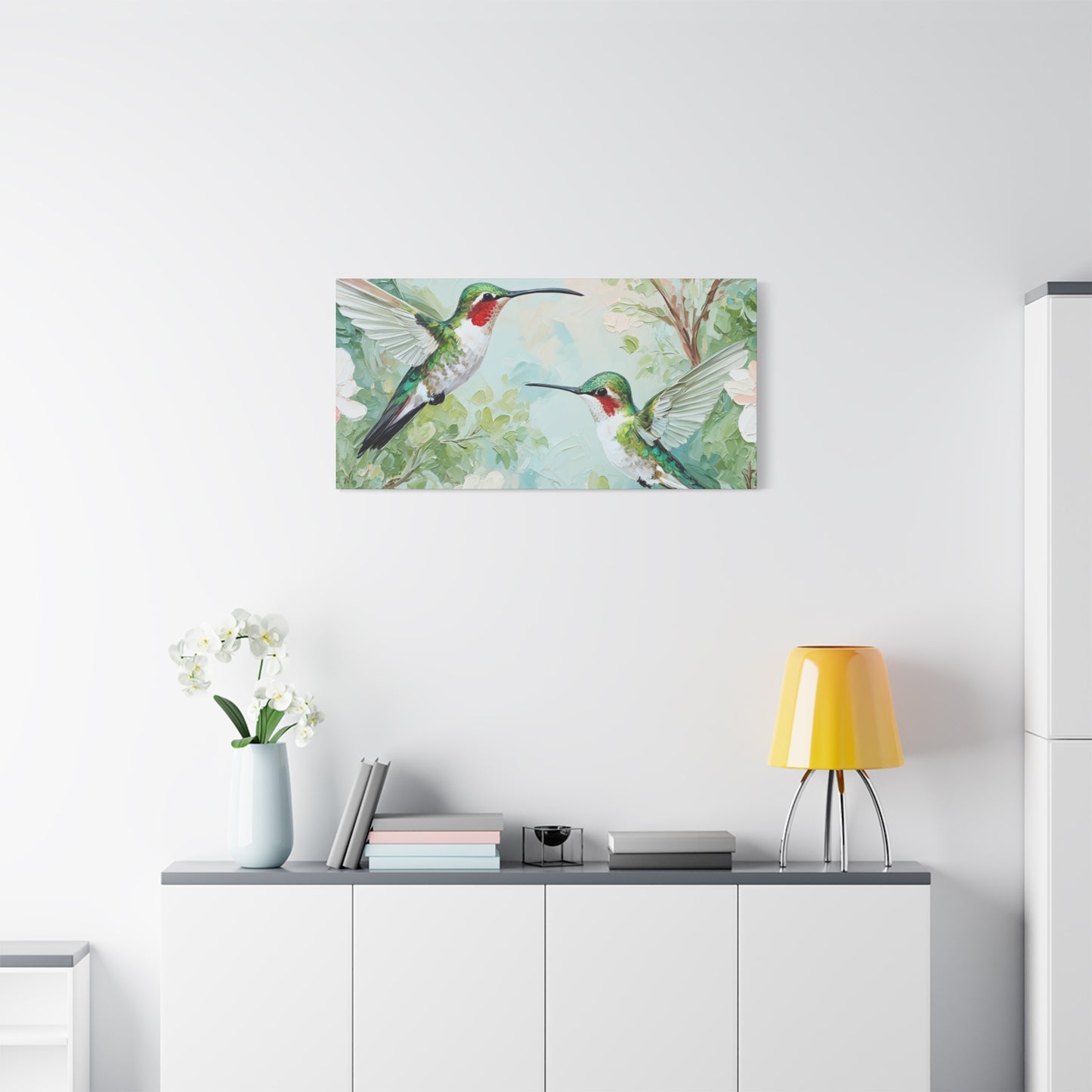 Hummingbird Canvas Wall Art — Stretched Matte Nature Print
