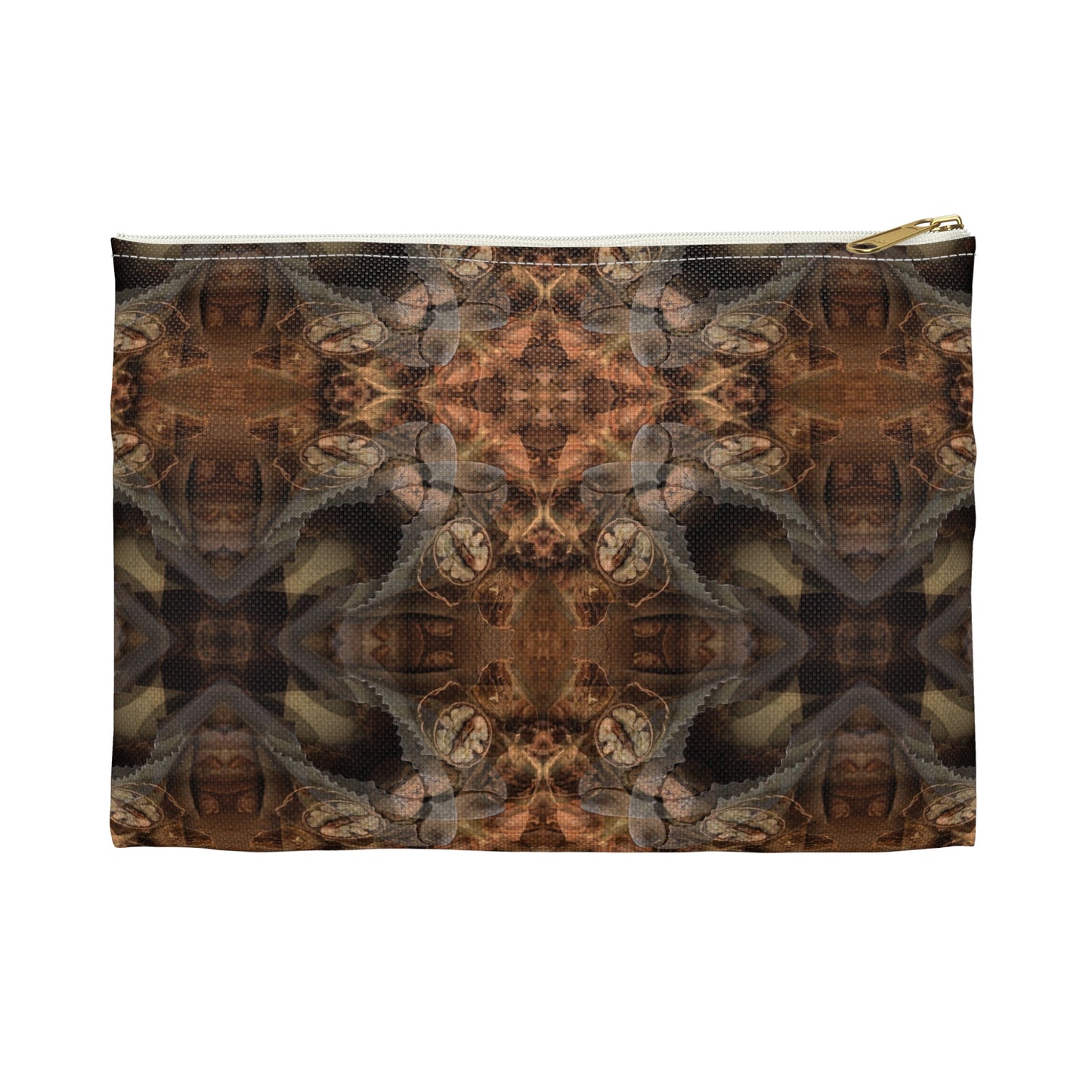 Bohemian Brown Kaleidoscope Accessory Pouch