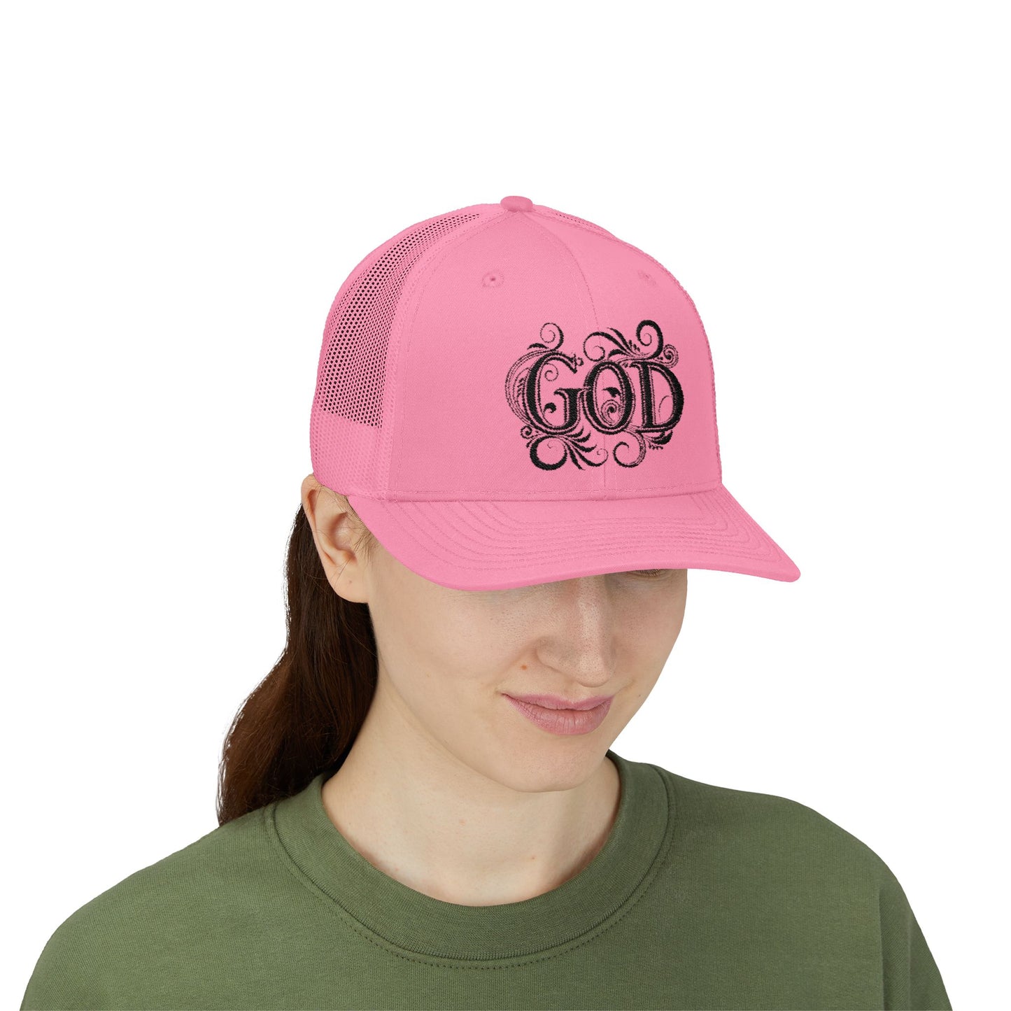 Divine Faith Snapback Trucker Cap - Spiritual Fashion, God Theme hat, Outdoor Style, Gift for Believers, Casual Wear