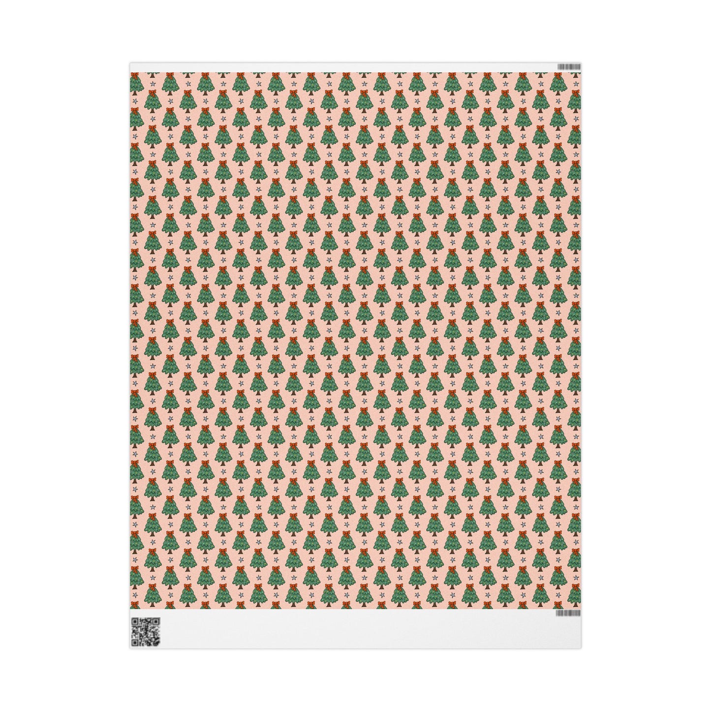 Christmas Tree Pattern Wrapping Paper Roll — Festive Gift Wrap for Holidays & Parties