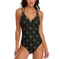 Women's One Piece Swimsuit Tummy Control V Neck Swimwear