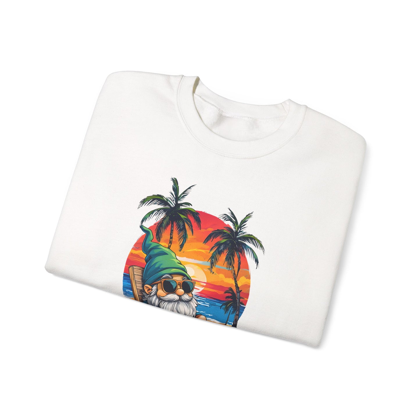 Crewneck — "Weekend Vibes" Tropical Gnome Sweatshirt