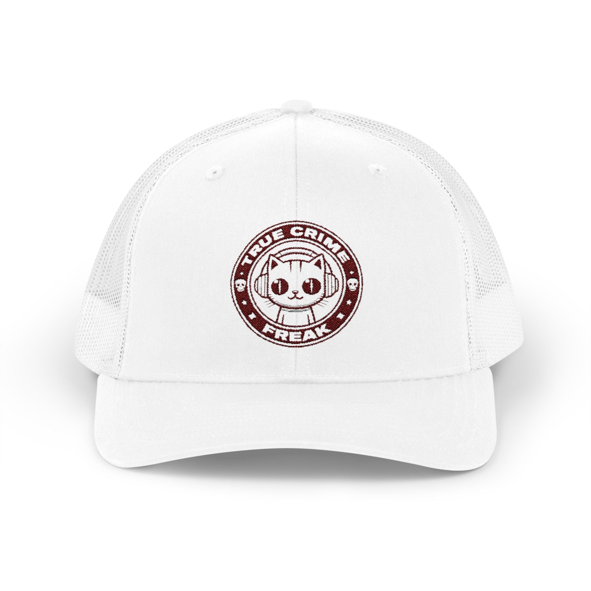 Trucker Cap — Cute Cat Circle Patch Snapback