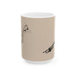 Trumpet Notes Ceramic Mug — Musical Instrument Coffee Cup (11oz/15oz)
