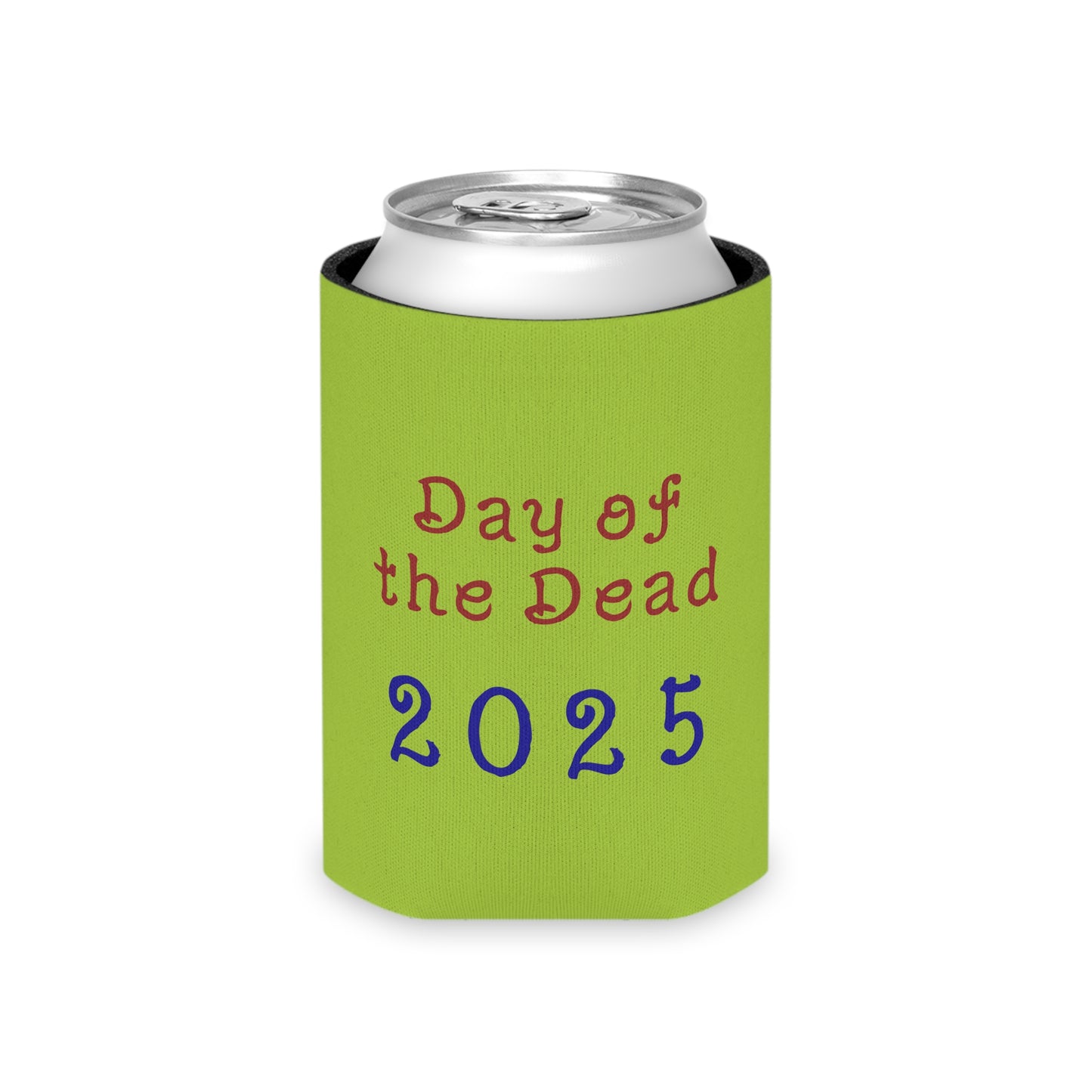 Day of the Dead Can Cooler, Colorful Skull Drink Holder, Party Favor for Dia de los Muertos, Eco-Friendly Beverage Insulator