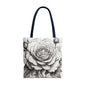 Elegant Floral Tote Bag, Garden Lover Gift, Shopping Bag, Art Print Tote, Mother's Day Gift, Eco-Friendly Canvas Bag