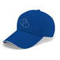 Baseball Cap for Men Women Curved Visor Sandwich -Gold Hearts