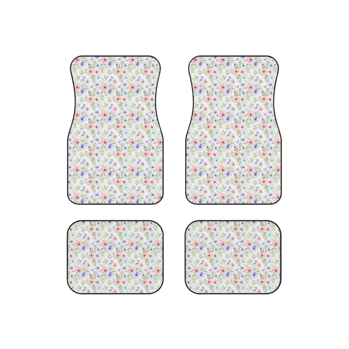 Car Mats (Set of 4) Floral