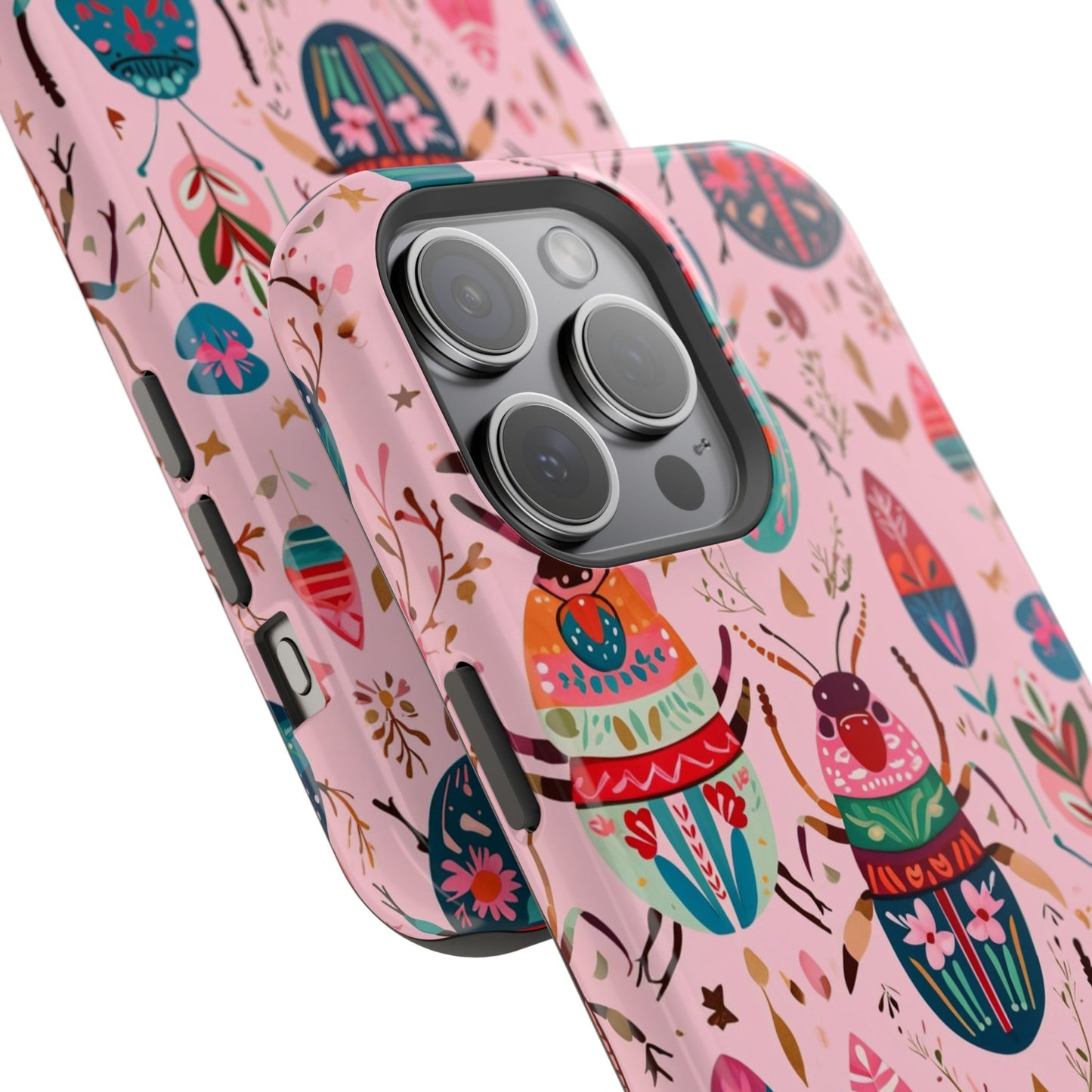 Phone Case — Colorful Boho Beetle Magnetic Impact-Resistant Cover