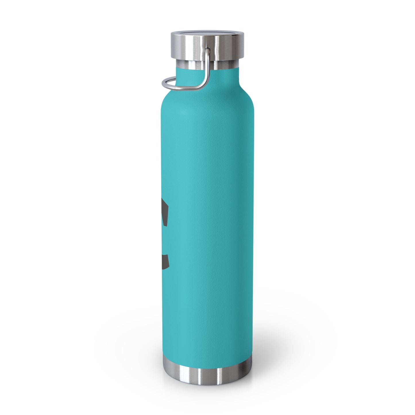 Personalized Copper Insulated Water Bottle, 22oz - "C" Custom Monogram