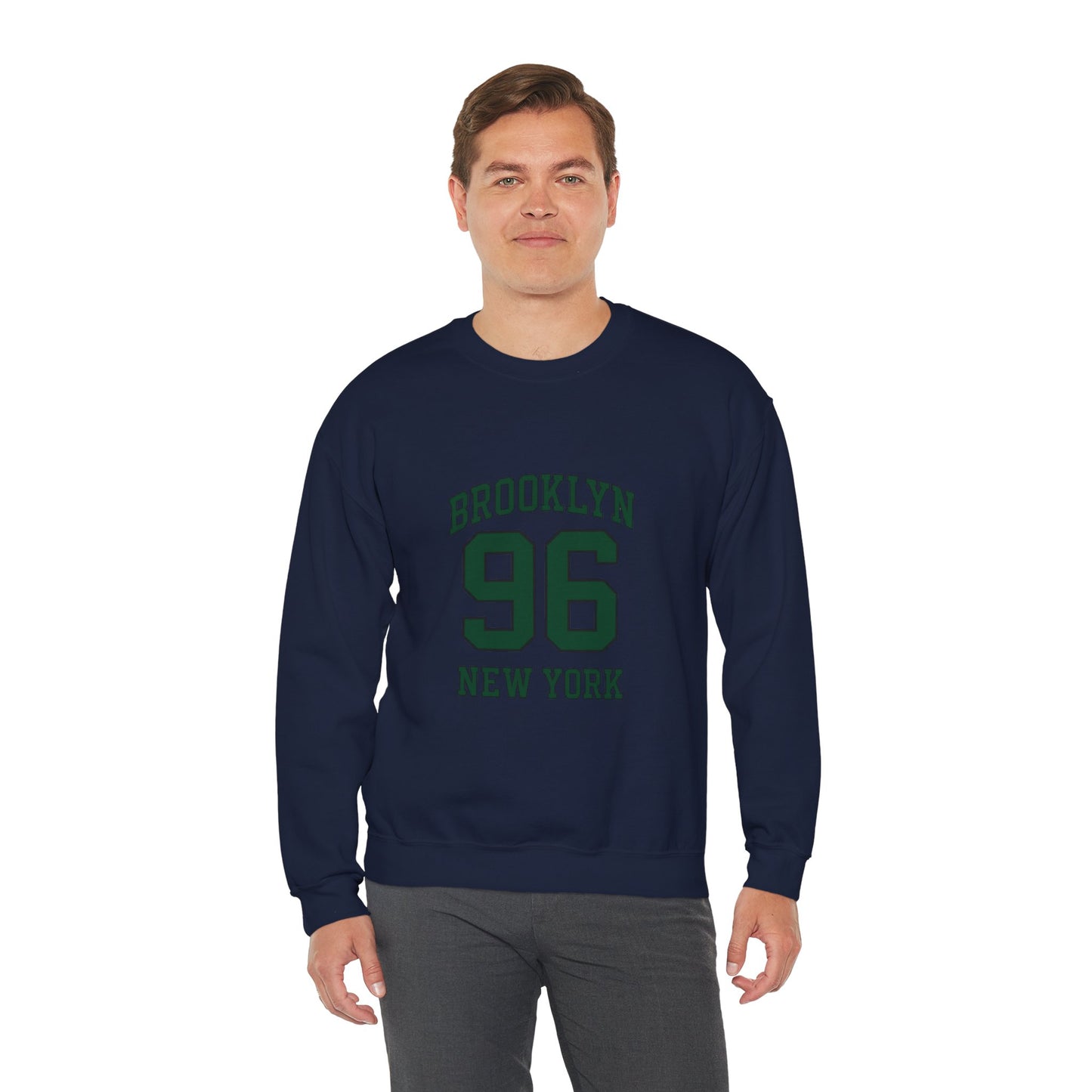Crewneck Sweatshirt - Brooklyn 96 New York Vintage Athletic Pullover
